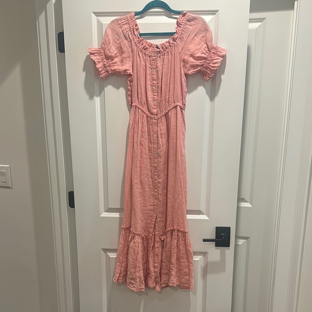 Zara Pink Ruffled Dress